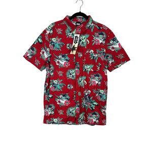 Star Wars NWT Baby Yoda Mandalorian Hawaiian Tropical Button Down Shirt size M